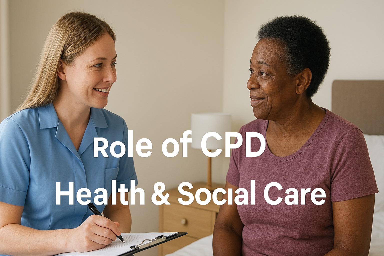 What role does CPD play in keeping health and social care professionals up-to-date?